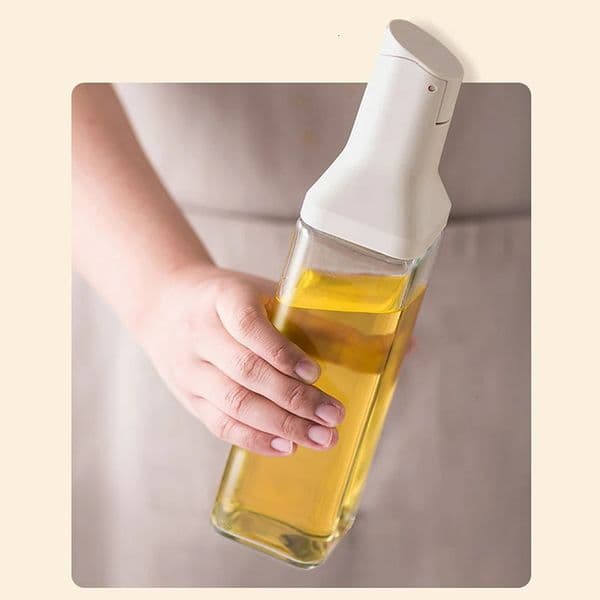 500ml Automatic Opening Glass Oil Bottle Condiment Container Pouring No Oil Leakage Oil Dispenser For Kitchen 260305