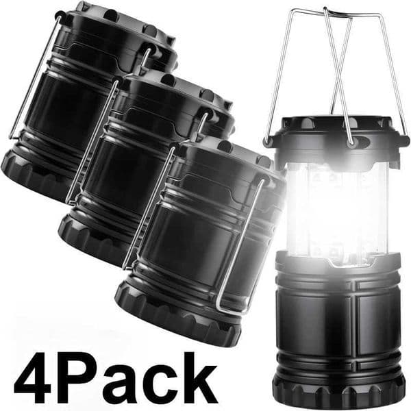 1/2/4Pack Camping Lanterns for Power Outages Flashlight for Camping Essentials Emergency Portable Led Battery Operated Lights H260305