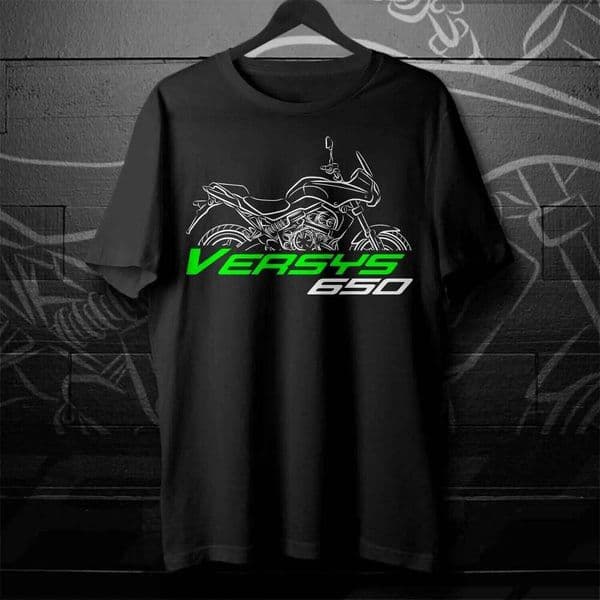 Versys 650 T-Shirt, Motorcycle Tee Shirt for ADV Riders L260305