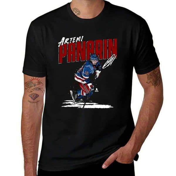 New York Hockey Raglan Tee Artemi Panarin Chisel T-Shirt designer anime t shirts for man T-shirt L260305