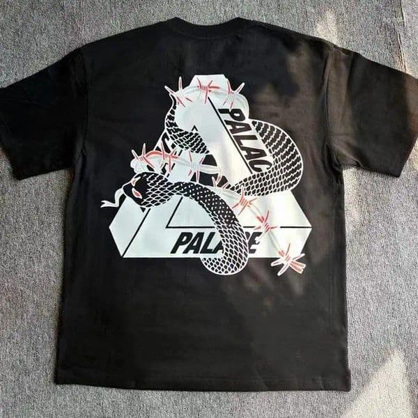 Men's T Shirts Fashion Trendy Brand Palac T-shirt Printed Men And Women Couple Short-sleeved American Ins Loose Top Trend