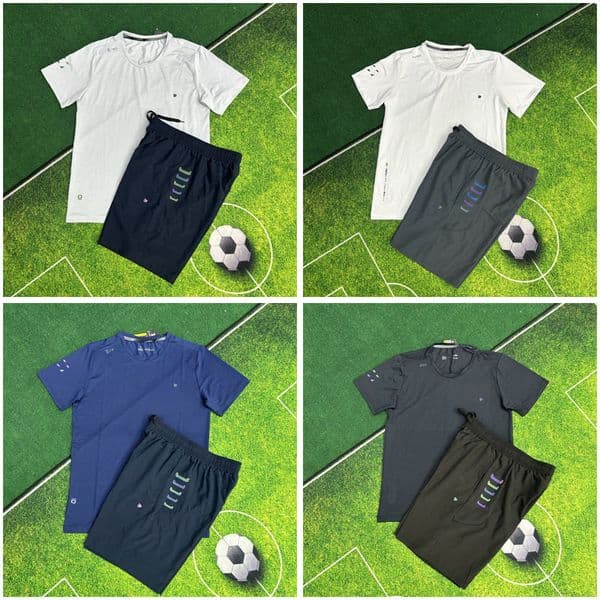 Fashionable Classic Men Set Summer Sportswear Quick drying tracksuits Set Activewear T shorts Track and Field Slow Running Fitness Breathable
