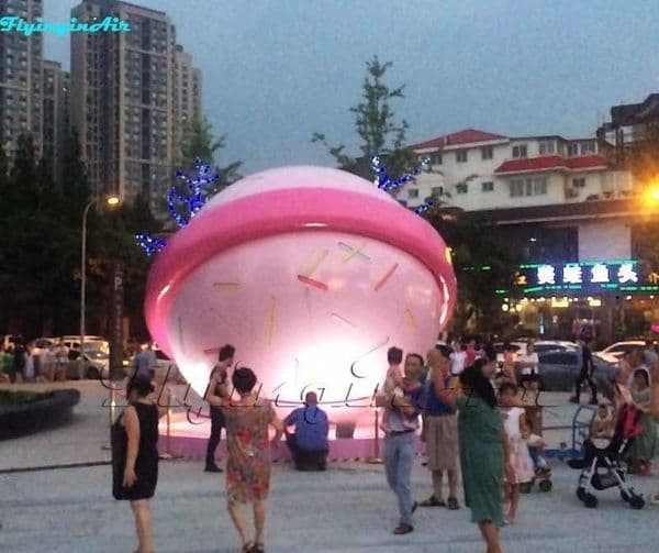 8m dia (26ft) Fancy Giant Candy Planet Christmas Displaying Inflatable Candy Ball Sweet Xmas Inflatables