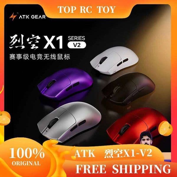 ATK X1 V2 Ultimate 2.0 Mouse Wireless Paw3950 Utrla 54g Lightweight 750 0.163ms Low Latency 650 Gamer New Accessory Gifts 26L0305