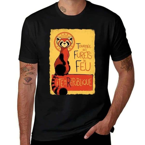 de cotton quality T-Shirt Feu Furets t men high man shirts anime shirt for Les oversize casual H260305