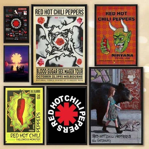 R-Red C-Chili Peppers Poster HD Anime Hot Theme Singer/OST/Movie-Waterproof Self-Stick Band Home Decor 26L0305