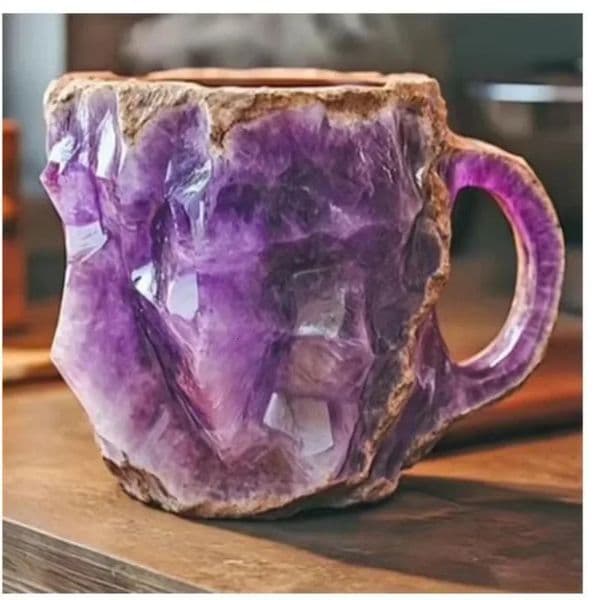 Creative Crystal Mineral Coffee Mug Resin Stylish Water Cup Office Home Mineral Mugs Year Gifts for Yours Friends 260305