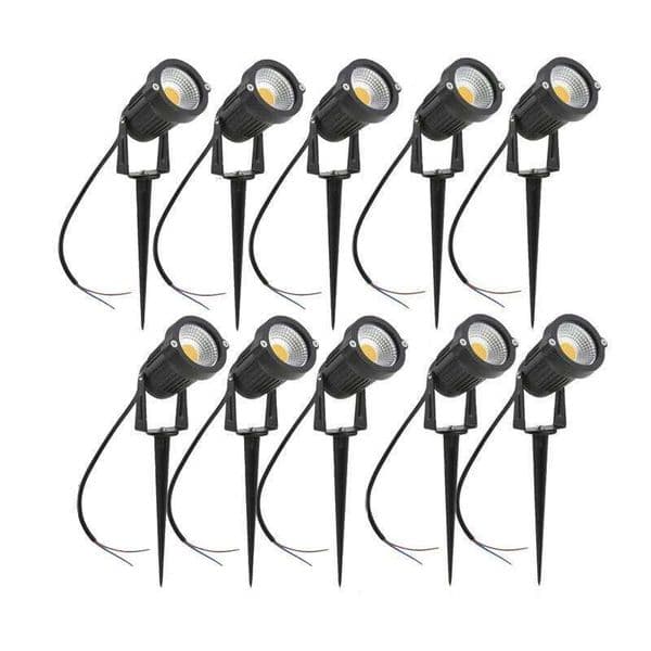 LED Lamp 5W 10W 15W Outdoor Waterprof IP65 220V110V12V24V Landscape Spike Bulb Garden Path COB Lawn Spotlights 26H0305