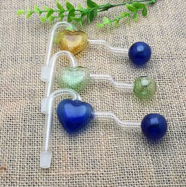 Coloured peach core glass pot Glass bongs Oil Burner Glass Water Pipes Rigs Smoking Free