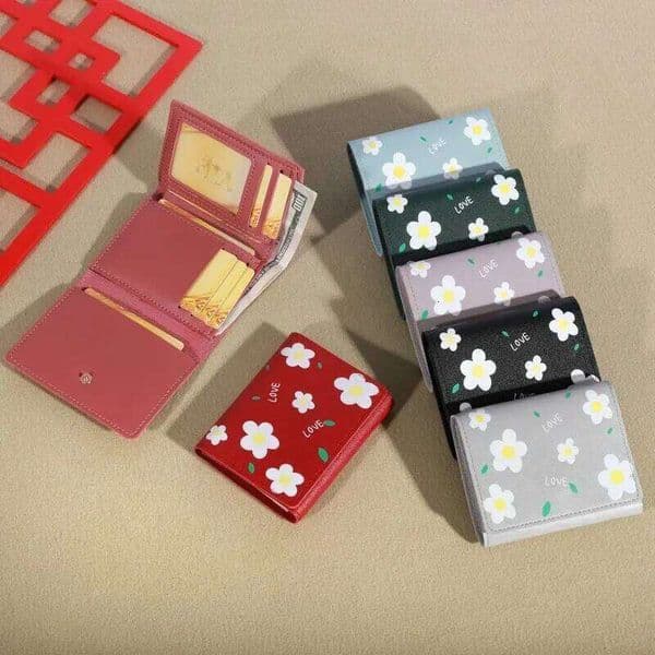2023 New Small Women's Short Fold Personalized Student Cute Mini Fashion Zero Wallet C260304 thumbnail 2