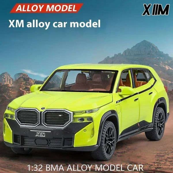 1:32 BMW XM Off Road SUV Vehicle Alloy Diecast Car Model Soun & Light High Simulation Boutique Collection Decorative Gift Friend C260305