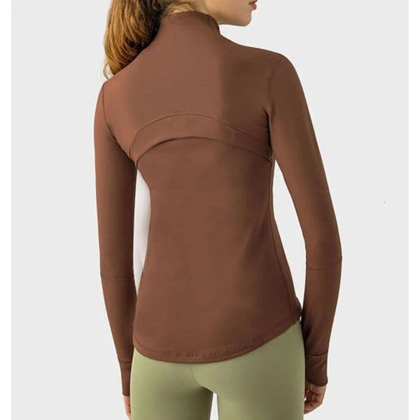 2026 Gym Clothe Set Autumn Winter New Zipper Quick-Drying Yoga Clothes Long-Sleeve Thumb Hole Training Running Jacket Women Slim Fitness workout set Coat Sport 5