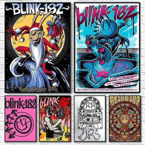 Famous Punk Band BLINK-182 Poster Paper Print Home Living Room Bedroom Entrance Bar Cafe Art Painting Decoration 26L0305