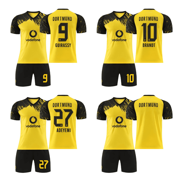 2026 Dortmund Home Soccer Jersey Set 9 Girassi 10 Brandt 27 Adeyemi Adult And Kids Football Uniform Breathable Sportswear For Fans Training Match