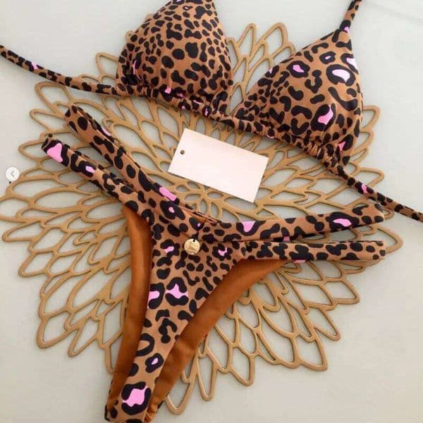 2025 New Holiday Swimsuit Brazilian Thong Bikini Set Sexy Two Pieces Bathing Suit Women Beach Wear Y260303