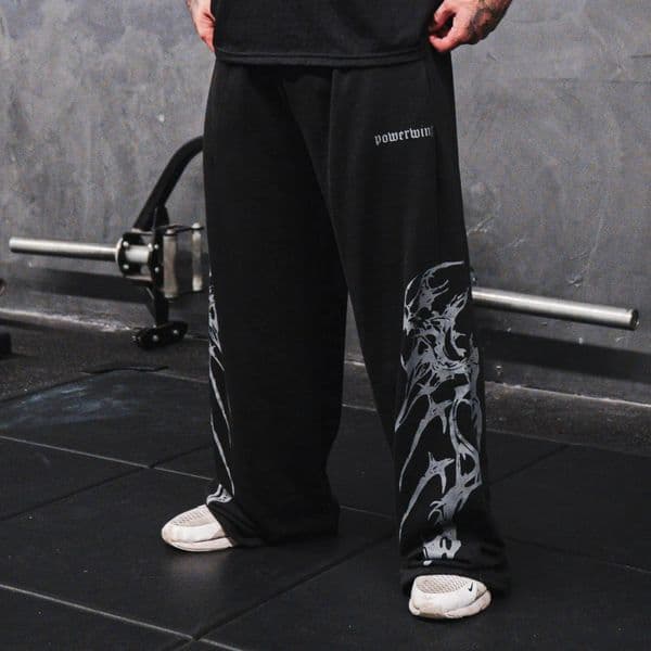 Unisex Streetwear Gym Pants Men Women Casual Drawstring Loose Fit Workout Wide Leg Trousers Jogger Alternative Fitness Fashion 260304