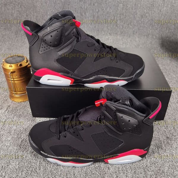 High quality mens 6 6s basketball shoes designer shoes Black Infrared men sports sneakers Carmine Reverse Oreo Toro Bravo Midnight Navy Cool Grey with box EUR 40-47.5