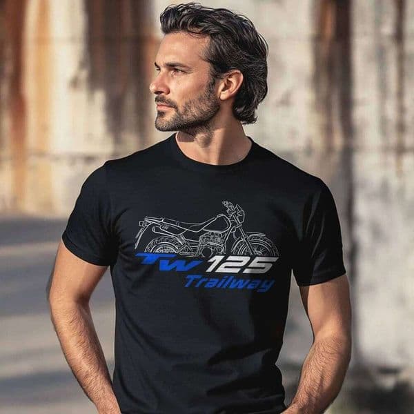 2025 summer Casual Men 100% Cotton T Shirt TW 125/200 & TW225 1987-2025 T-shirt motorcycle Graphic Summer Cool Tee L260305