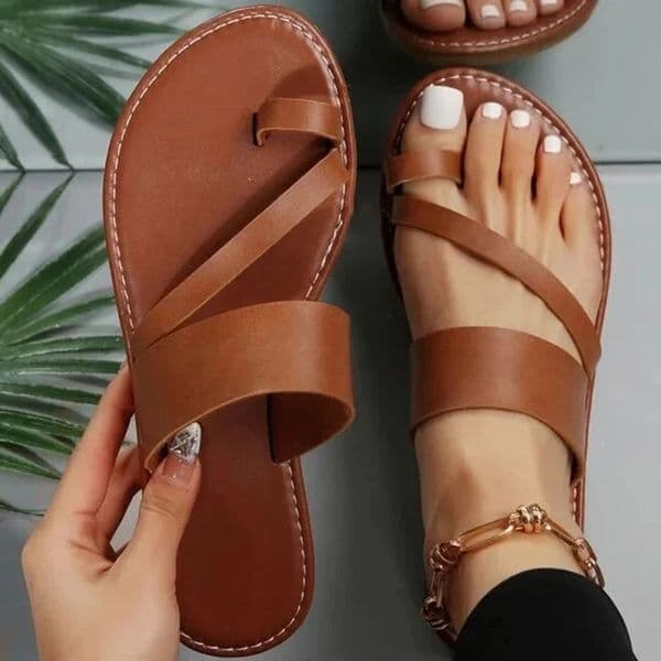 Women Minimalist Thong Sandals Fashion Flat Sandals Summer Outdoor Beach Vacation Leisure Woman Shoes 260305