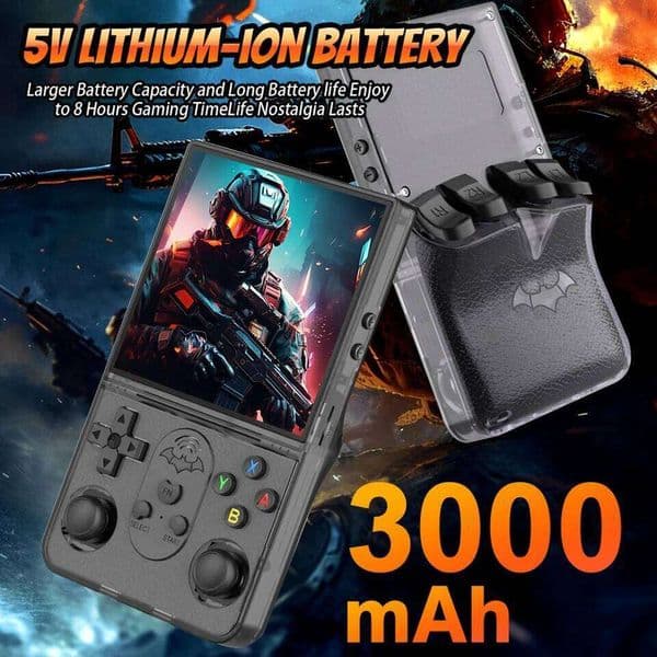 64G gaming machine 18000 games 4-inch I retro display Quad Core Dual Joystick 3D HiFi speaker portable game console 26Y0304
