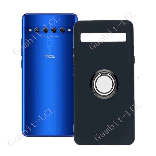 For TCL 10 Plus 10Plus 10+ TCL10Plus T782H 2020 6.47" Back Ring Holder Bracket Phone Case Smartphone TPU Soft Cover H260305