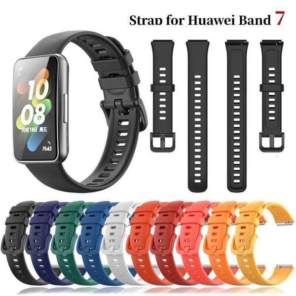 Replacement Strap Soft Silicone Watchband Smart Watch Accessories Wristband Bracelet For Band 7 Correa H260305