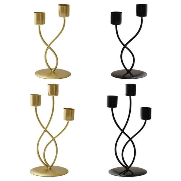 Metal Candle Elegant Vintage Candlestick Holder Table Centerpiece for Mantel Living Room Anniversary Festival Banquet XJ260305