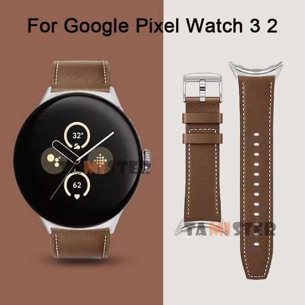4 45mm 41mm Strap Leather Replace Wristband Correa Bracelet For Google Pixel Watch 2 3 Band Accessories H260305