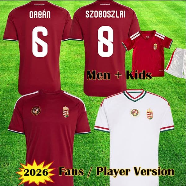 Hungary 2026 World Cup national Soccer jersey LUKACS VARGA SALLAI SCHAFER GRUBER SZALAI ORBAN KERKEZ NEGO NAGY DARDAI Fans Player Fooothall Shirt men kids Kit