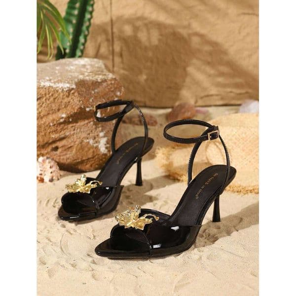 Fashionably Elegant Women's Bow-Decorated Patent Leather Pumps - Comfortable and Versatile High Heels