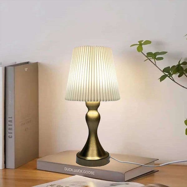 1 USB-powered LED folding with aluminium alloy metal base - modern Nordic style dimmable night light for bedroom, desk dec 26Y0206 26Y0306