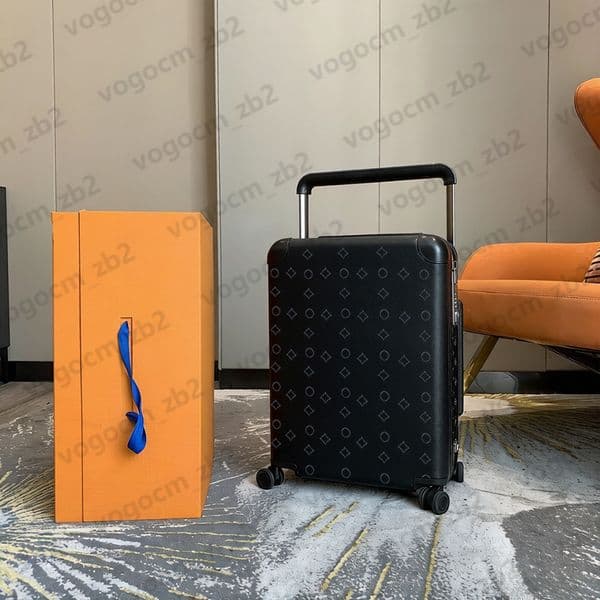 Designer Suitcase Genuine Leather Luggage with wheels Luxury Boxes 20 inches Trolley Case Travel Bag Large Capacity Unisex Suitcases Boarding Case Flower Design