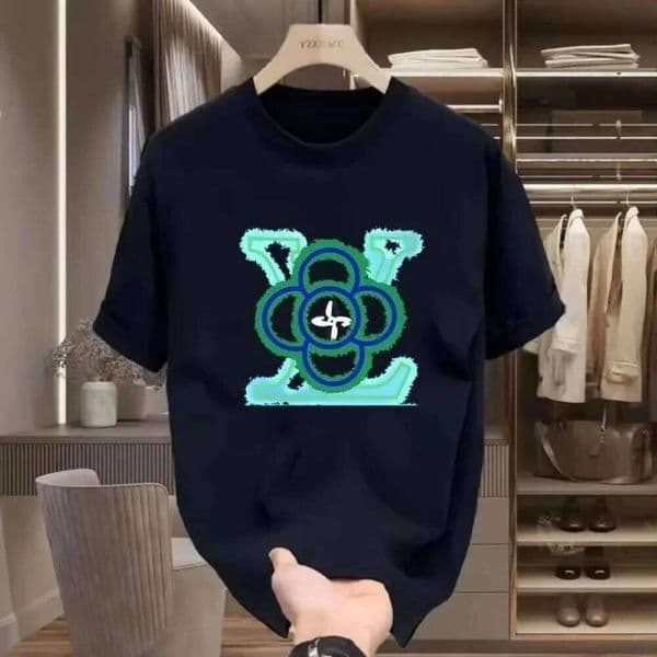 2025 parent-child clothing new cotton breathable printing men's and women's crew neck T-shirt J260306