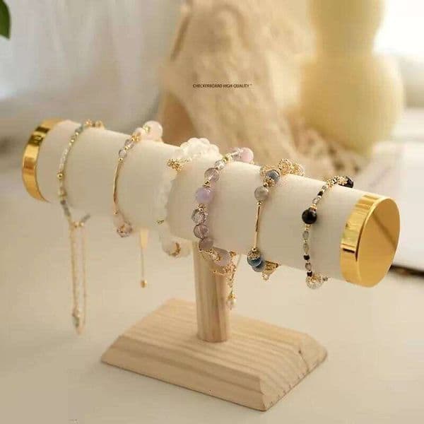 New T-bar Jewelry Chain Hairband Watch Necklace Bracelet Display Stand Rack Holder Fashion Woman Colors Gold Size Style 26L0306