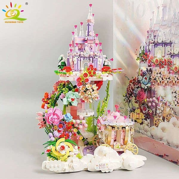 HUIQIBAO MOC City Medieval Architecture Style Castle House Building Blocks Bricks for Kid Gifts Children Construction Toys Z260305