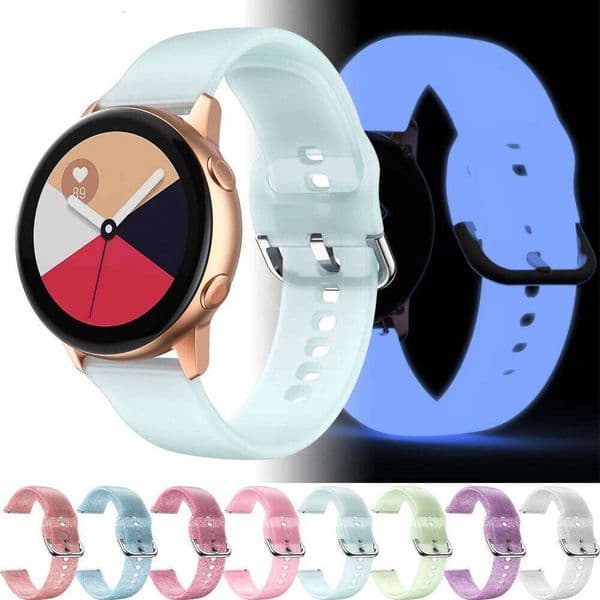 20mm Luminous Glowing Band For Galaxy 7 Active 2 40/44mm Strap Women Watch 6 Classic 47mm Wristband Bracelet H260305