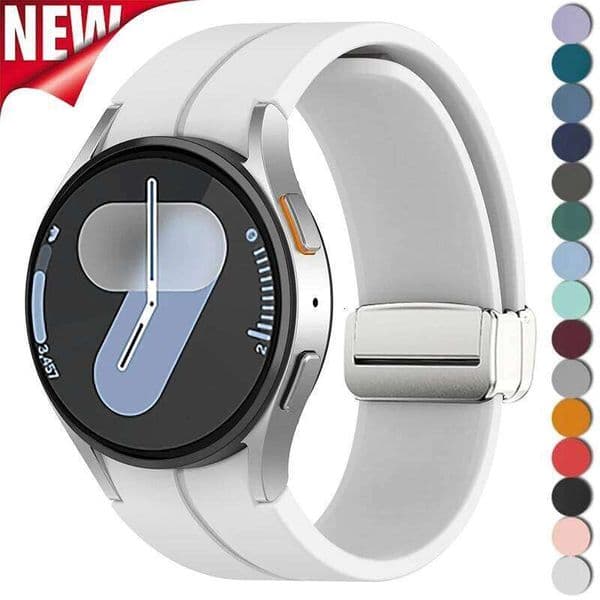 Magnetic Silicone Strap 7 5 4 40mm 44mm 5Pro 45mm Band Bracelet for Galaxy Watch 6 4Classic 43mm 47mm H260305