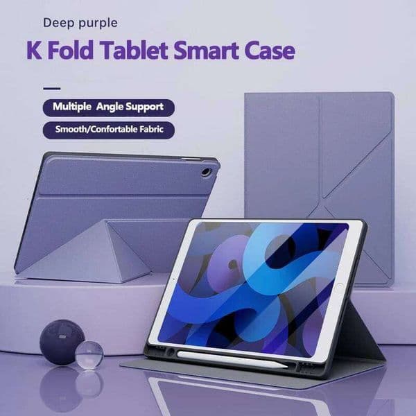 For tab S9 FE S10 Lite 10.9" Case Smart Fold Stand Cover Galaxy Tab A9 plus 11 A8 10.5 S6 lite 10.4 Shell 26L0306