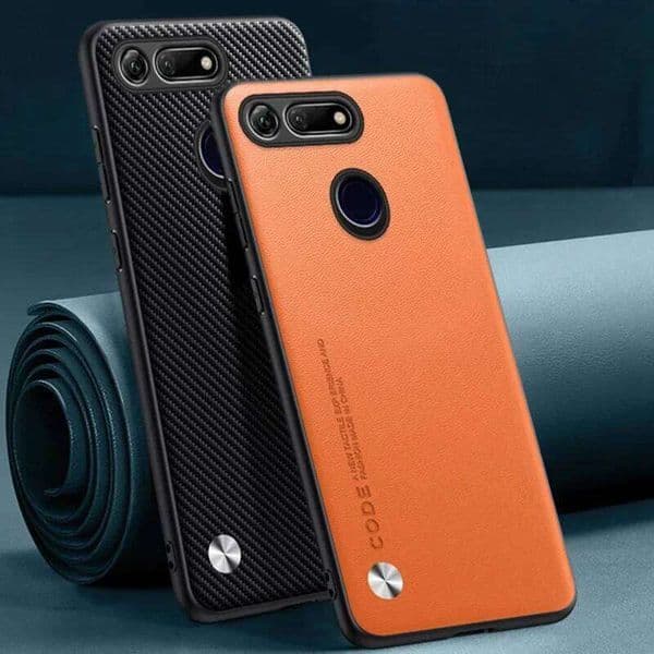 PU Leather View Back Cover Matte Silicone Protection Phone Case For Honor 20 Pro 20S Honor20 S Coque H260305