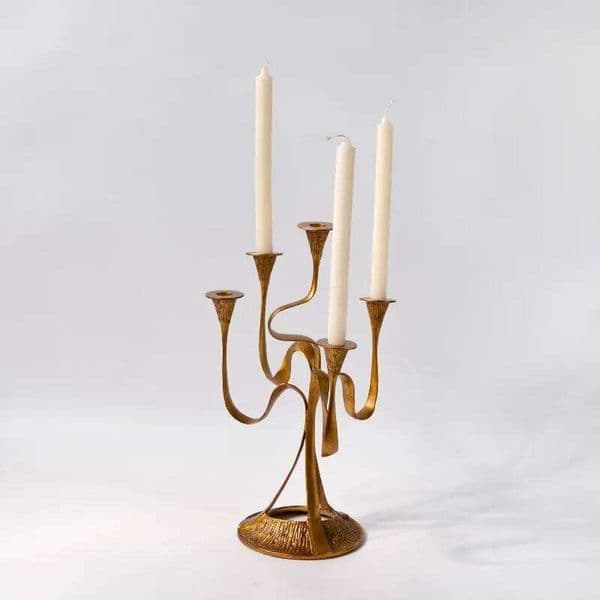 Metal Holders Table Center Candle Containers Elegant Wedding Centerpieces Candelabro Vintage Luxury Home Decoration XJ260305