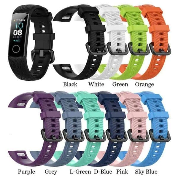 Strap 4 Wristbands Sport Colorful Silicone Replacement Bracelet For Honor Band 5 Smart Accessories H260305