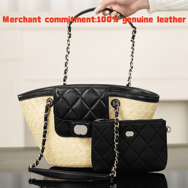 Luxury Designer bags Womens leather straw raffia grass Small shopping bag Top quality Shoulder Bag crossbody bag fashion bag vacation Raffia the tote bag