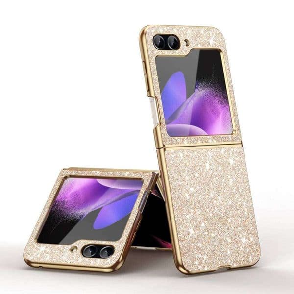 sparkling Stylish Galaxy Z Flip 5 4 5G protective cover Cell phone case for women H260305