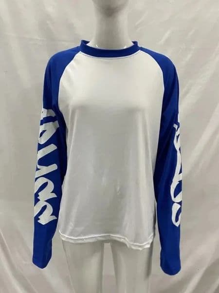 Fashion Personalized Dark Print Color Blocked Round Neck Long Sleeve T-shirt Retro Y2K Streetwear Harajuku Aesthetics Casual Top 260303