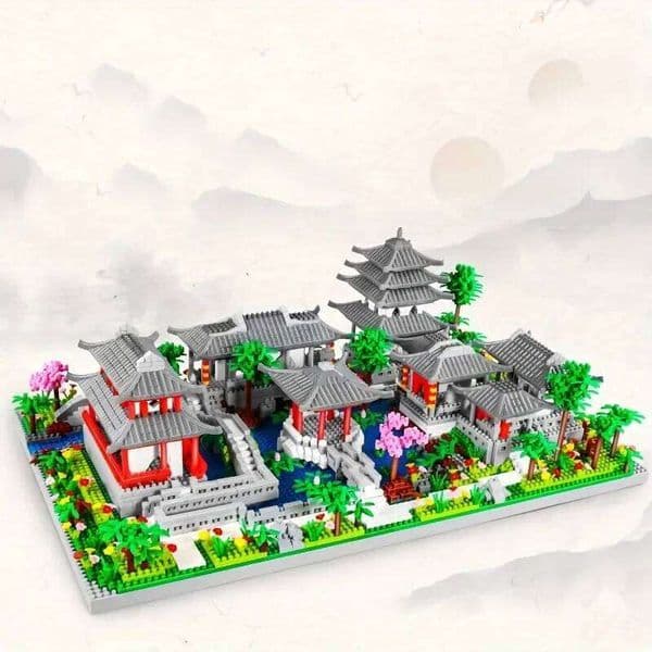 China Blocks Suzhou Garden Building Scene Micro Particle Assembly High Difficulty CHILDREN'S Toy Decorations Z260305