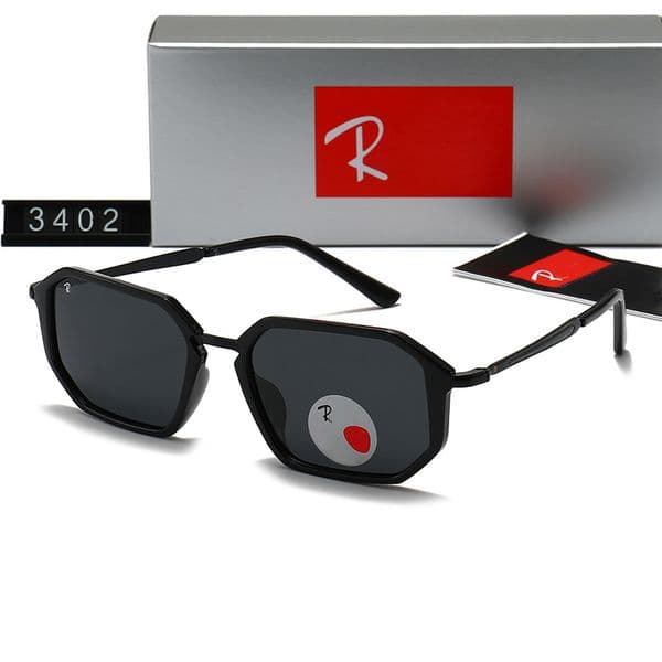 Men Classic Brand Retro women Sunglasses Luxury RB Designer Eyewear Metal Frame Designers Rayies Sun Woman Band glass lenses With box 3402