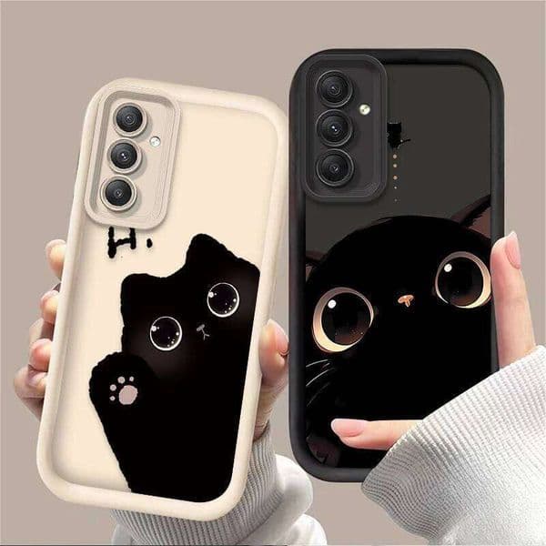 Lovely Big Eyed Cat Phone Case for Galaxy A54 A05 A05S A34 A24 A14 A53 A33 A23 A13 A52 A52S A32 A22 A12 A71 A51 A31 A50 H260305