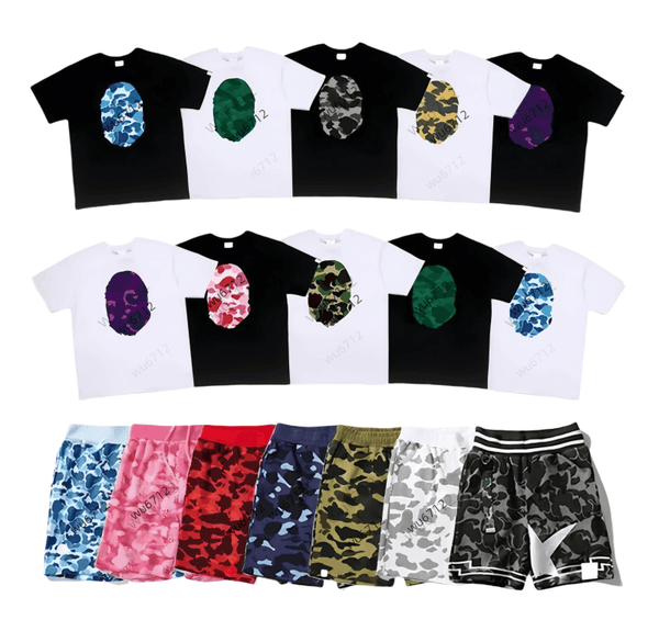 2026 Mens Designer T Shirt Summer Streetwear Short Sleeve Men Women High Quality Hip Hop Tees Women Bapeshirt Clothing Asian Size M-3XL