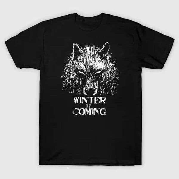Streetwear Popular Game Thrones Clothing A Song of Ice and Fire T-shirt Winter Is Coming Short-sleeved for Men Women Tee Tops L260306