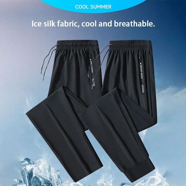 Running Pants Zipper Quick Dry Summer Fishing Outdoor Jogging Sweatpants Men Fitness Trousers Training Sport Long Pant Workout 260306